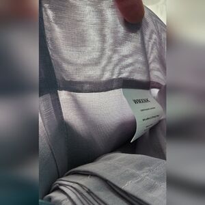 Grey Polyester Curtains 54"x84" 2 panels NEW